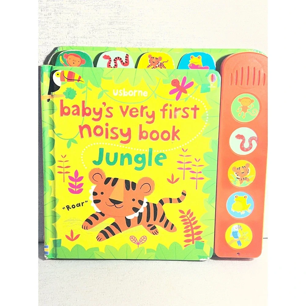 Usborne Baby's Very First Noisy Book Jungle Board Book Sound Panel 9780794539863